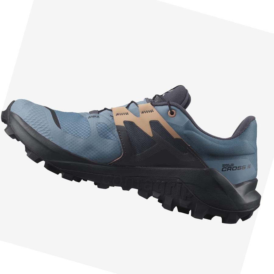 Tenis Para Trail Running Salomon WILDCROSS 2 GORE-TEX Mujer Azules | MX 2769AHK